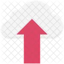 Cloud Uploading Cloud Data Transmission Cloud Transfer Icon