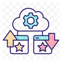 Cloud upload and download  Icon