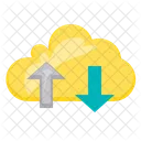 Cloud Upload Download Net Network Icon