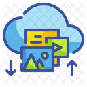 Cloud Upload Download  Icon
