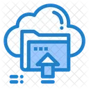 Cloud Upload Folder  Icon