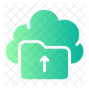 Cloud Upload Folder  Icon