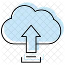 Cloud Upload Color Shadow Thinline Icon Icon