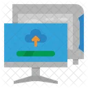 Hochladen Cloud Computer Symbol