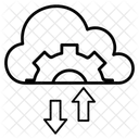 Cloud upload setting  Icon