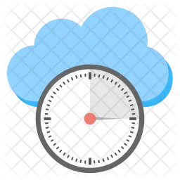 Cloud Uptime  Icon