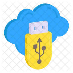 Cloud Usb  Icon