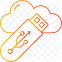 USB Cloud Speicher Speicher Symbol