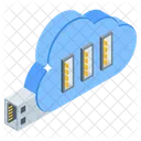 Cle USB Cle USB Cle USB Cloud Icon