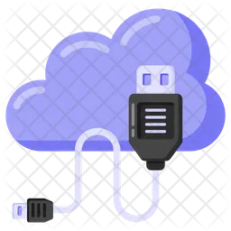 Cloud Usb  Icon