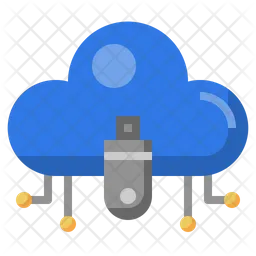 Cloud Usb  Icon