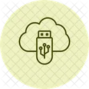 Cloud Usb Pentaglow Icon