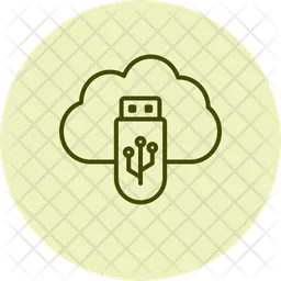 Cloud usb  Icon