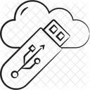 Cloud usb  Icon