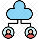 Cloud User Cloud Group Users Icon