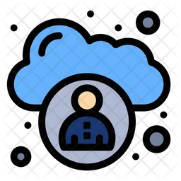 Cloud User  Icon