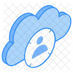 Cloud User  Icon