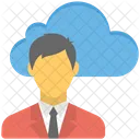 Cloud Man Wireless Icon