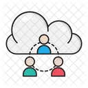 Cloud User Network  Icon