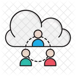 Cloud User Network  Icon