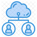 Cloud user storage  Icon