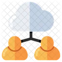 Cloud Users Cloud Account Cloud Technology Icon