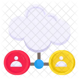 Cloud Users  Icon