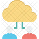 Cloud Computing Cloud User Data Storage Icon