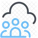 Users Cloud Network Icon