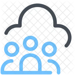 Cloud Users  Icon