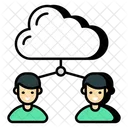 Cloud Users Cloud Manager Cloud Persons Icon