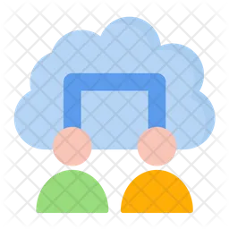 Cloud Users  Icon