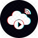 Cloud Vedio Playing Cloud Play Icon