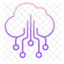 I Cloud Technologie Cloud Verbindung Cloud Netzwerk Symbol