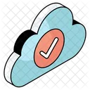 Cloud Verifie Cloud Approuve Cloud Checkmark Icône