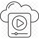 Cloud Video Cloud Media Cloud Icon