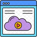 Cloud Video Cloud Media Video Icon