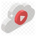 Online Video Cloud Video Cloud Streaming Icon
