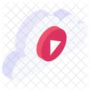 Cloud Video Cloud Media Cloud Computing Icon
