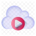 Cloud Media Cloud Movie Cloud Video Icon