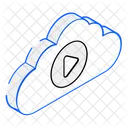 Video Storage Cloud Video Cloud Media Icon