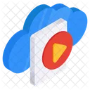 Cloud Video Online Video Video Streaming Icon