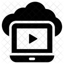 Cloud Video Streaming  Icon