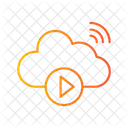 Cloud-Videowiedergabe  Symbol