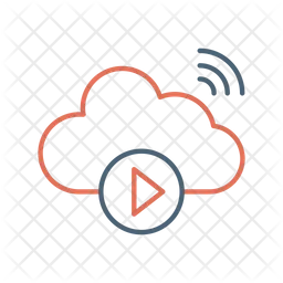 Cloud-Videowiedergabe  Symbol