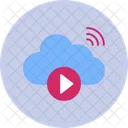 Cloud-Videowiedergabe  Symbol