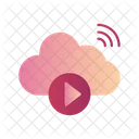 Cloud-Videowiedergabe  Symbol