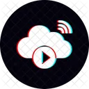 Cloud-Videowiedergabe  Symbol