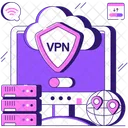 클라우드 VPN 컴퓨터 네트워크 가상 사설망 아이콘