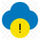 Warning Sign Cloud Icon